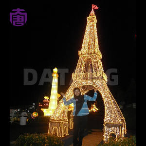 <b>Outdoor</b> Customizable Ip65 Christmas New Year 3d Iron Tower Led Decorative <b>Lights</b> - Product Image 2