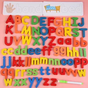 Alfabeto educativo Non tossico personalizzato alfabeto inglese Matcing gioco Montessori altri giocattoli educativi giocattoli per bambini