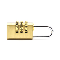 Cadenas à combinaison réinitialisable à 3 chiffres en laiton XMM-8040, robuste, pour casier de gym, bagages et armoire de sécurité