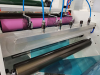 Machine de laminage et de découpe automatique électrique compacte à 2 couches pour étiquettes, tissus, mousse, papier, film plastique 1300 mm