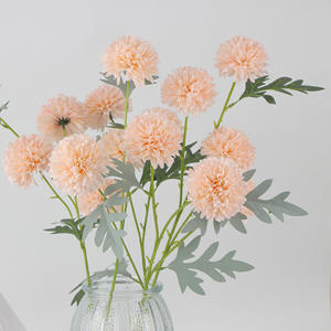 Flor de Crisantemo Artificial de Seda, de 3 Cabezas, Alta Simulación, Estilo Natural, para Decoración del Hogar, Bodas, Fotografía al Aire Libre - Product Image 2