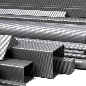 <strong>2</strong> mm 5mm 6ft 3k High <strong>Modulus</strong> Curved Carbon Fiber Heating Rectangular Square Tube Tube - Product Image 1