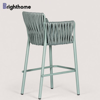 Ensemble de mobilier d'extérieur Brighthome en aluminium, chaise haute pour patio, jardin, restaurant, bar, salle à manger
