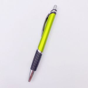 Two Tone Plastic Click Ballpoint <b>Pen</b> With Dotted Rubber Anti Slip Grip 9 Vibrant Colors <b>Retractable</b> Advertising Signature <b>Pen</b> - Product Image 4