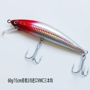 Offre Spéciale 60g grand poisson poignée <span class=keywords><strong>vairon</strong></span> avec triple crochet eau douce eau salée pêche en mer jigging méné leurres appâts - Product Image 5