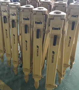 ขาตั้งกล้องไม้แบบหนาพิเศษสำหรับกล้องธีโอโดไลต์แบบล็อคสองชั้น พร้อมขายึดเครื่องมือวัด สีเหลือง ความแม่นยำ 1 มม. - Product Image 4