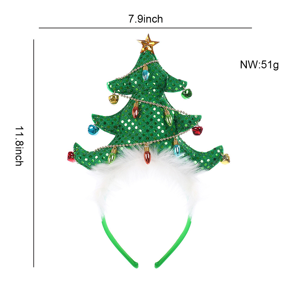 Gorro De 4 Aros De Pelo De Navidad Decorativos Para El Pelo Gorro De 4 Aros De Pelo De Navidad Decorativos Para El Pelo