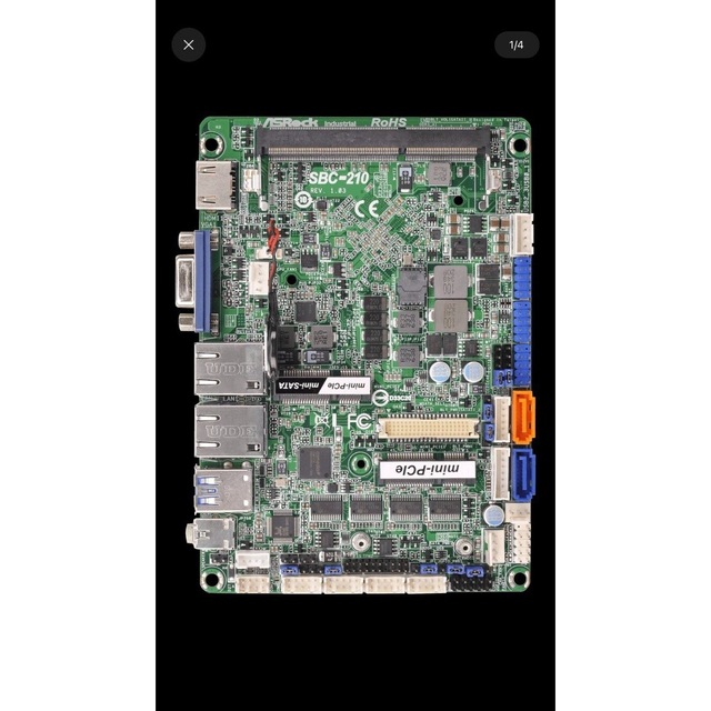 ASRock SBC-210 Industrial Motherboard Intel N4020 4GB RAM Embedded Control Board