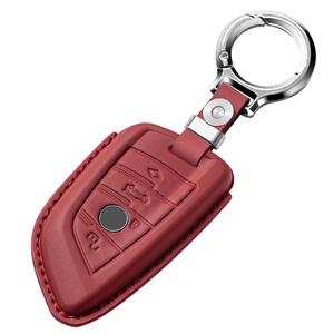 Custodia Protettiva in Vera Pelle Bovina per Chiave Auto con Clip in Metallo Anti-Graffio e Resistente all'Usura Quotidiana per <span class=keywords><strong>BMW</strong></span> Serie 2 e <span class=keywords><strong>4</strong></span> - Product Image 2