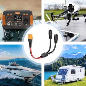 大江OEM定制XT60分路器电缆XT60母对2母7909兼容便携式电站线束 - Product Image 6