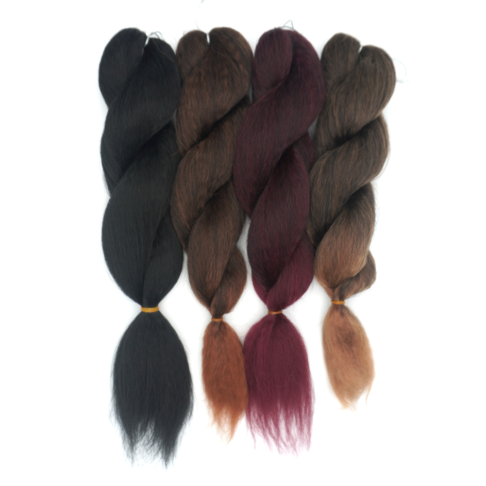 26 Inch Pre-Stretched Yaki Straight Braiding Hair Ready to Ship Bulk Wholesale Jumbo Crochet Synthetic Fiber Braids Detail Section 1