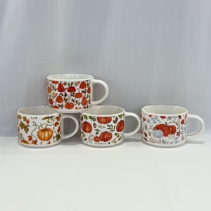 Competitive Price Halloween Pumpkin <b>Stackable</b> Eco-friendly Food Safe Dishwasher Microwave Safe High Quality Stoneware Ceramic - Product Image 2