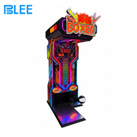 Machine de boxe d'arcade à monnayeur, testeur de force de frappe avec écran numérique LED, échelle de puissance 10000KG pour parc d'attractions