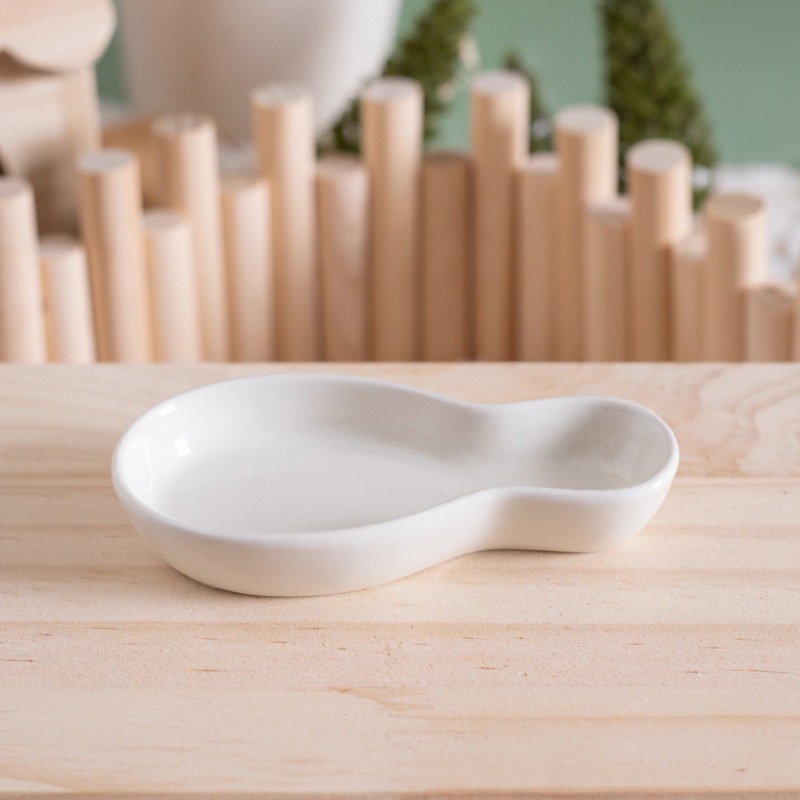 Plat de bowling pour petits animaux - Blanc