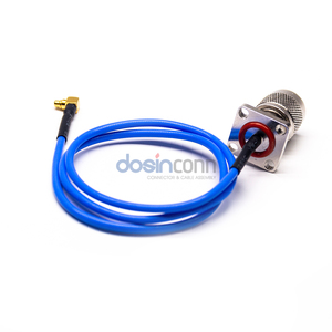 Pigtail TNC To MMCX Cable Connector Male Flange Using Rg405 Coax 0.086 Semi-Rigid Cable - Product Image 4