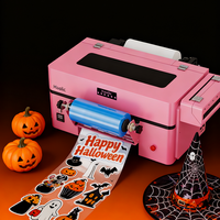 Haolic Impresora Automática UV DTF Rollo a Rollo Nuevo 1 Año Epson Head Todo Una Máquina Pegatinas Etiquetas Envolturas de Taza Multiusos