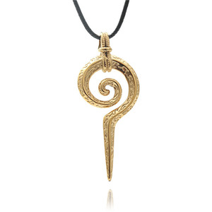 Spiral Stainless Steel Pendant Unisex Necklace Geometric Themed <b>Charm</b> 190174 - Product Image 4