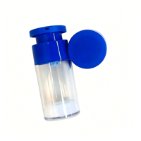 Flacon pompe sans air en plastique 50ml/80ml/110ml rechargeable, anti-fuite, portable, sérigraphie, pour sérum, lotion, crème visage, voyage