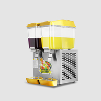Machine à granita professionnelle en acier inoxydable, 2 réservoirs, compresseur importé, type pulvérisation, pour restaurants et hôtels, économique