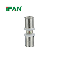 Raccords à sertir IFAN à installation rapide 16-63 mm, raccords à sertir en laiton pour tuyaux PEX pour système d'eau chaude
