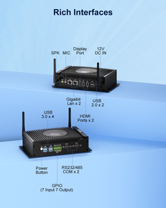 Hystou, el más nuevo, Mini ordenador de escritorio, 8th Gen, Intel, <span class=keywords><strong>CPU</strong></span>, DDR4, sin ventilador, DP, USB, Com, Windows 10/11, Industrial, UE, AU - Product Image 6
