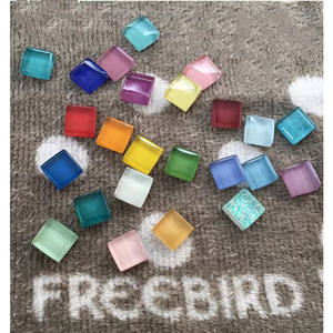 Fabrika toptan yanardöner kristal cam mozaik fayans mutfak banyo duvar dekor açık hava yüzme havuzu fayans - Product Image 5