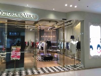 Décoration intérieure de magasin de mode, table de présentation de vêtements et présentoir pour boutique de vente au détail