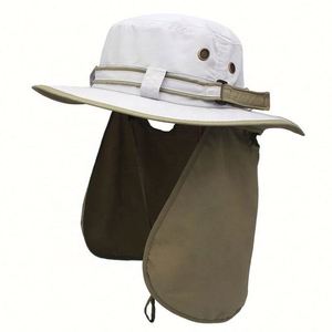 Outdoor Summer Anti UV Proof Travel Sun Cap Fisherman Bucket <b>Hat</b> With Neck Shade Flap - Product Image 5