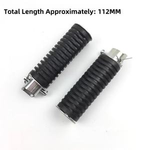 Pièces <span class=keywords><strong>de</strong></span> Moto GN125-8 Repose-Pieds Arrière, GS125 Repose-Pieds Arrière, CG125 Repose-Pieds Modifié Style Rétro, Couvercle en Caoutchouc - Product Image 2