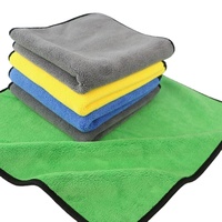 Serviette de lavage de voiture en microfibre de luxe à double couche absorbante 1200 g/m², serviette de nettoyage de voiture, serviette de séchage de voiture, serviette de siège de voiture