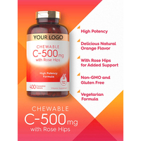 Tablet Kunyah Liposomal Vitamin C Tablet Kunyah untuk Kecantikan Kulit dan Produk Perawatan Kulit Memutihkan