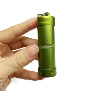 Edc 3 Inch Con Dấu Con Nhộng Bằng Kim Loại Nhôm Chống Thấm Nước Phù Hợp Với Thuốc Lá Du Lịch Móc Khóa Hộp Đựng Thuốc - Product Image 2