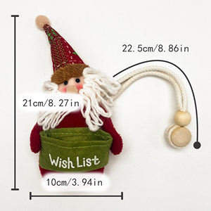 Correa Magnética <span class=keywords><strong>para</strong></span> Cortinas Navideñas, Personalizable, <span class=keywords><strong>de</strong></span> Poliéster, con Diseño <span class=keywords><strong>de</strong></span> <span class=keywords><strong>Muñeco</strong></span> <span class=keywords><strong>de</strong></span> <span class=keywords><strong>Nieve</strong></span>, Estilo Nórdico, <span class=keywords><strong>para</strong></span> Decoración Navideña del Hogar - Product Image 5