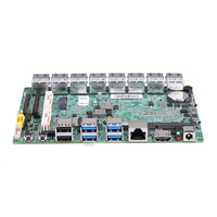 Carte mère Mini ITX Qotom 8e génération 3867U I3 8130U I5 8250U I7 8550U Processeur 8*i211AT Gigabit LAN Réseau Serveur