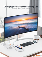Câble USB C vers HDMI avec charge USB, câble de type C vers HDMI de 6 pieds