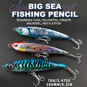 Señuelo de pesca artificial duro de 160 mm y 70 g para impresión 3D, tipo Crankbait <span class=keywords><strong>Yozuri</strong></span>, para muskellunge, con sublimación y anzuelo triple - Product Image 2