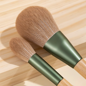 Juego de 10 Brochas de <span class=keywords><strong>Maquillaje</strong></span> de Fibra Sintética con Mangos de Plástico para Rostro, Sombras de Ojos, Polvo Suelto, Contorno y Rubor - Product Image 4