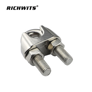 RICHWITS คลิปหนีบสายเคเบิลรูปตัวยูสแตนเลส 10 มม. ตัวเชื่อมต่อเชือกลวดเมตริกอุตสาหกรรมทั่วไป - Product Image 1