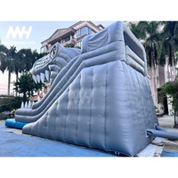 Toboggan aquatique gonflable géant en PVC Aloha Splash - Double piste, style dragon personnalisé, utilisation extérieure, capacité 500 kg, pour jardin