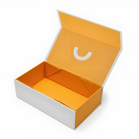 Boîte cadeau en papier rigide de luxe, couleur unie, pliable, en forme de livre, avec fermeture magnétique, couvercle à charnières