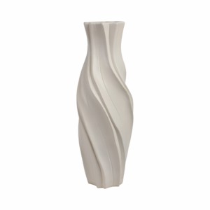 Vaso in ceramica con dettagli scultorei intrecciati per l'arredamento del soggiorno - Product Image 4