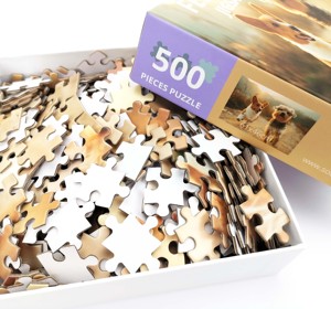 1000 Piece Custom Printed <strong>Wood</strong> Paperboard Chipboard 1.5 Thickness <strong>Adults</strong> <strong>Jigsaw</strong> <strong>Puzzle</strong> - Product Image 2