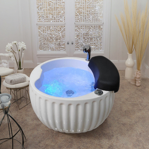 XingYing Luxury Spa Foot Bath Basin Acrílico Madera Suministros para uñas Relajación con función de masaje para salones de belleza - Product Image 2