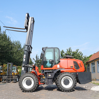 Neuer 3 Tonnen 3,5 Tonnen 4 Tonnen Allrad-Gabelstapler 4x4 Gabelstapler mit Dieselmotor Geländegabelstapler für Baustoff-Handling