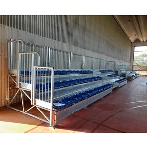 Made Italy CETA Marca Personalización Serie G2M Tribuna deportiva prefabricada Sistemas automatizados Gradas de fútbol Galvanizado en caliente - Product Image 1