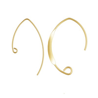 Haute qualité V forme amérique 14K or rempli bijoux accessoires boucle d'oreille crochets