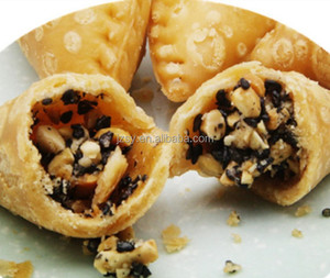 เครื่องทำแป้งผัดน้ำมันผัดแกงกะหรี่ขนาดใหญ่เครื่องแปลงความถี่อัตโนมัติแบบเต็มรูปแบบสายการผลิตเกี๊ยวถั่วลิสงกรอบขนาดใหญ่ - Product Image 5