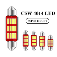 Ampoules LED Canbus 4014SMD pour éclairage de plaque d'immatriculation, lumières de lecture et plafonnier de voiture C5W C10W