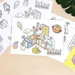 Kit d'activités créatives pour filles : autocollants, livre de coloriage et jeu DIY pour Noël, anniversaire et autres fêtes - Product Image 5
