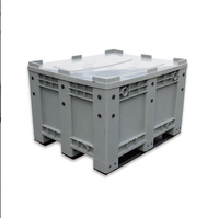 LYPALLETS Conteneur de palettes en plastique robuste, réutilisable, empilable, en PEHD recyclable pour le transport industriel